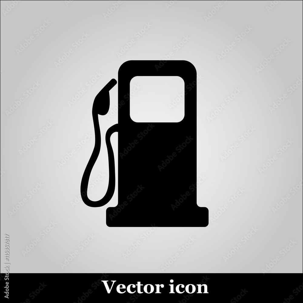 gas station on white background - vector icon gas station on white background - vector icon
