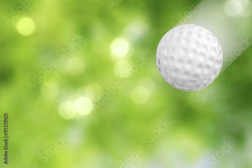 golf ball in motion