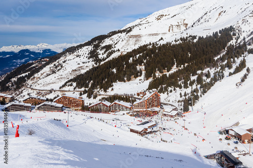 Meribel Ski Resort, Village of Meribel-Mottaret (1750 m). France photo