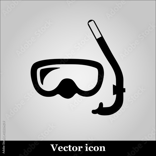 Diving masks icon vector illustration on grey background