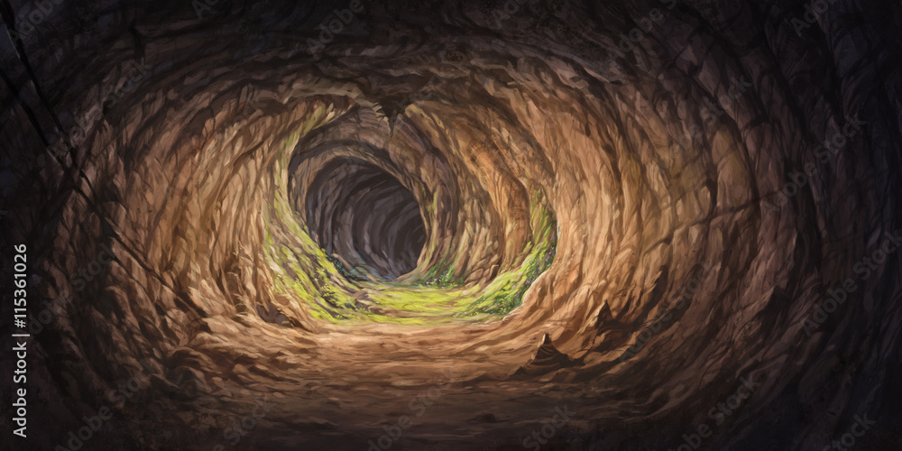 Fototapeta premium inside the cave for illustration