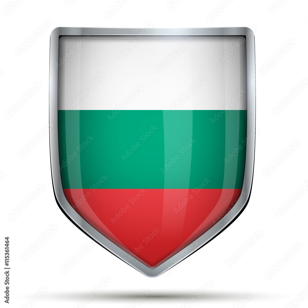 Shield with flag Bulgaria Shield with flag Bulgaria
