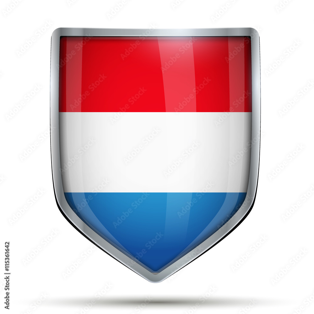 Shield with flag Netherlands Shield with flag Netherlands