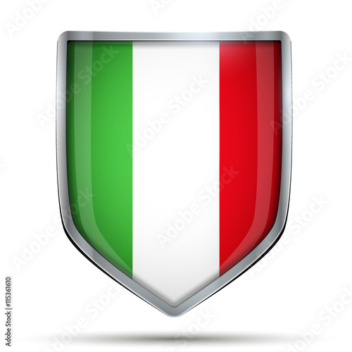 Shield with flag Italy Free Download Shield with flag Italy - GFXLoad