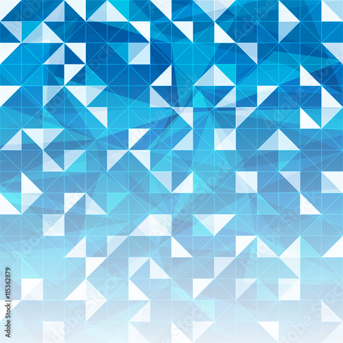 Abstract blue geometric background