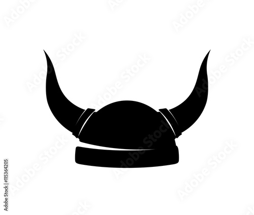 Helm of Viking with Horns