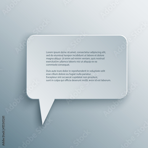 cutout speech bubble vector