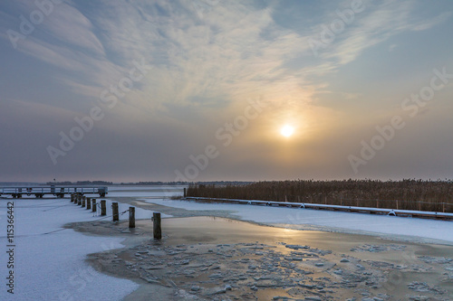 Winter am Bodden bei Wiek photo