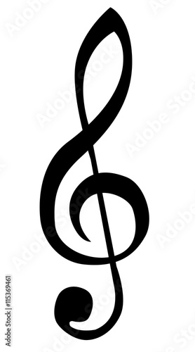 Violinschlüssel Schwarz