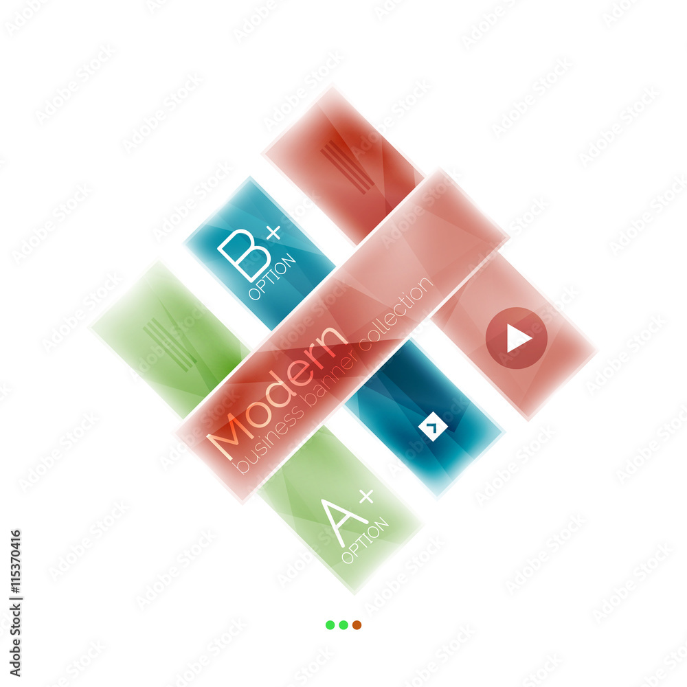 Colorful stripes glass geometric infographics. Business template Colorful stripes glass geometric infographics. Business template