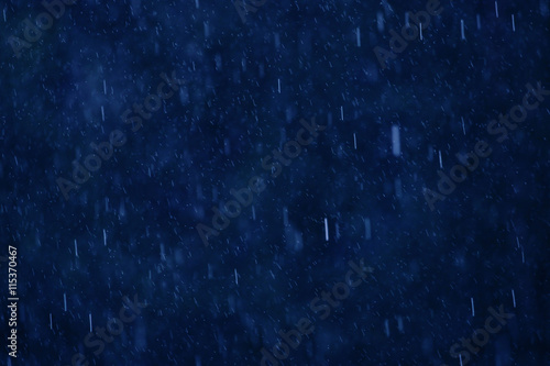 Rain on blue.