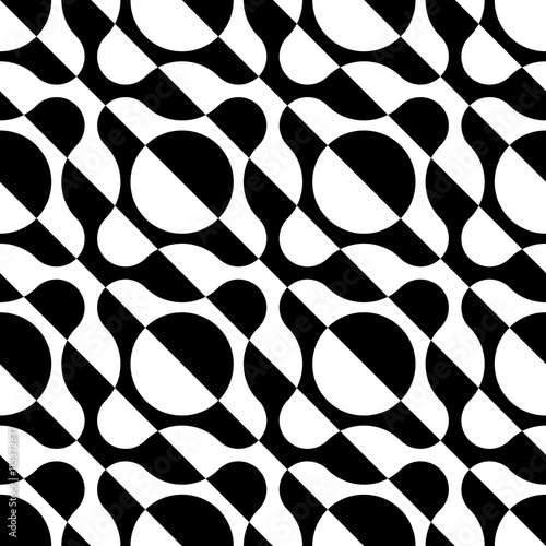Seamless Stripe and Circle Pattern