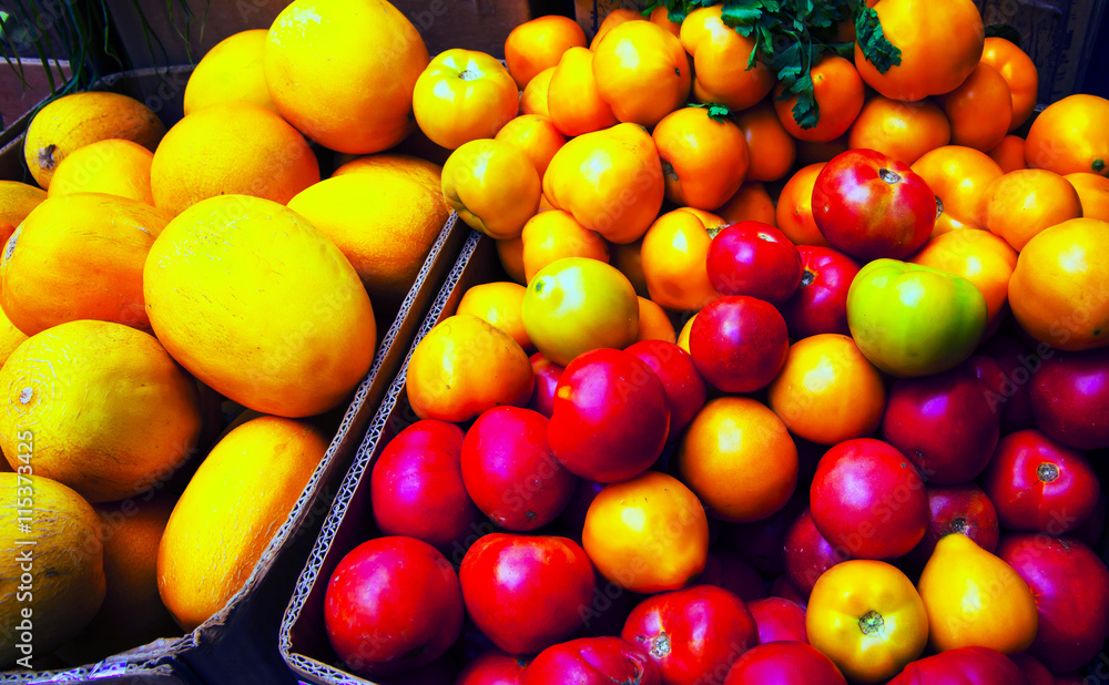 Vegetables on the market Vegetables on the market