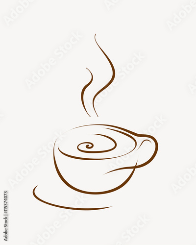 Cup (mug) of hot drink (coffee, tea etc)