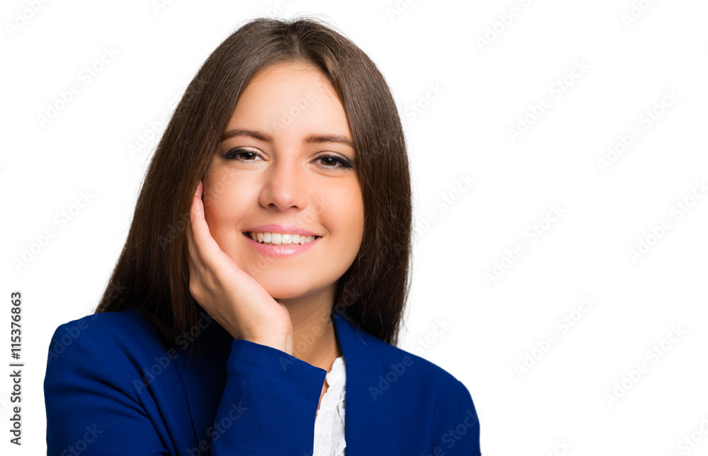 Portrait of a young smiling business woman Portrait of a young smiling business woman