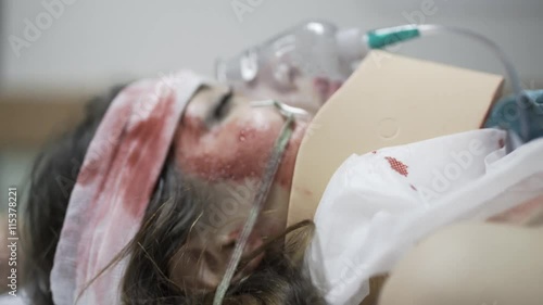 Hospital emergency - Woman has got car accident