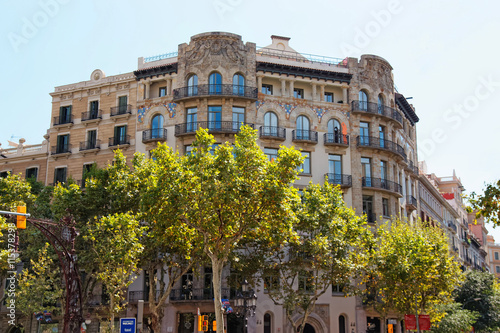 Photography Decor of Building on Passeig de Gracia 33 in Barcelona