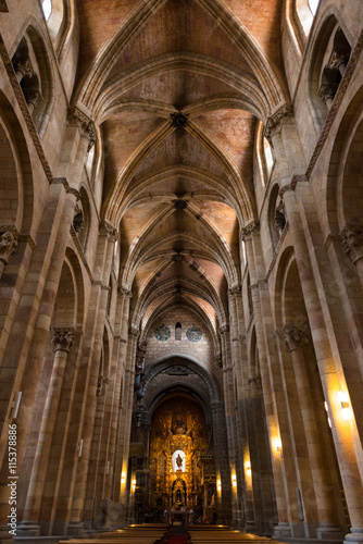 Columns and main nave of the Basilica of San Vicente © Andrés García