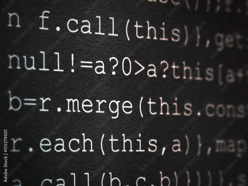 Software developer programming code. Abstract script source code. Software developer programming code. Abstract script source code.