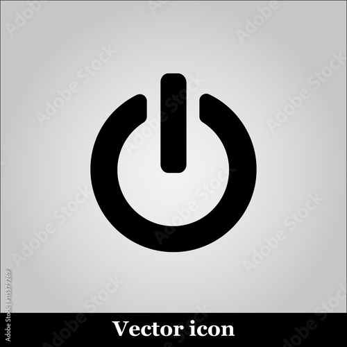 On Off switch web icon, vector illustration