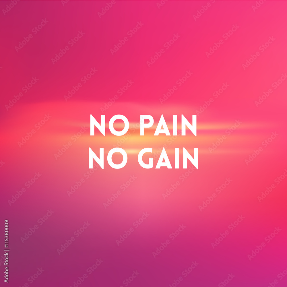 square blurred background - sunset colors With motivating quote