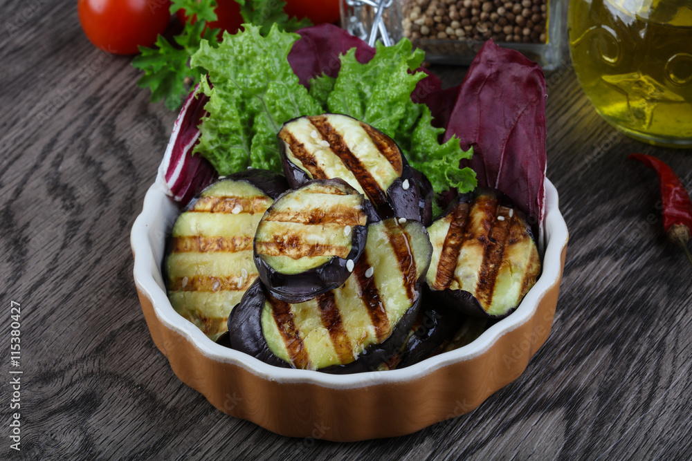 Grilled eggplant