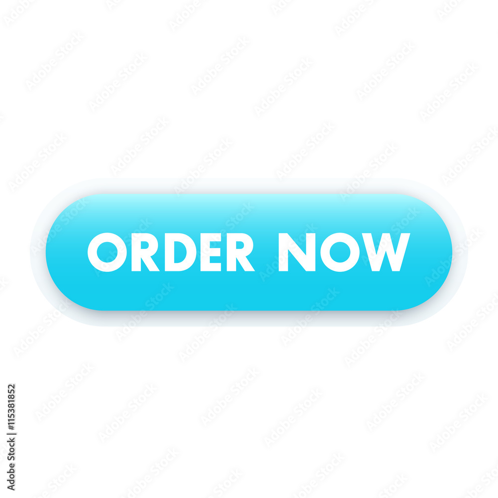 order now button for web, blue on white, vector illustration order now button for web, blue on white, vector illustration
