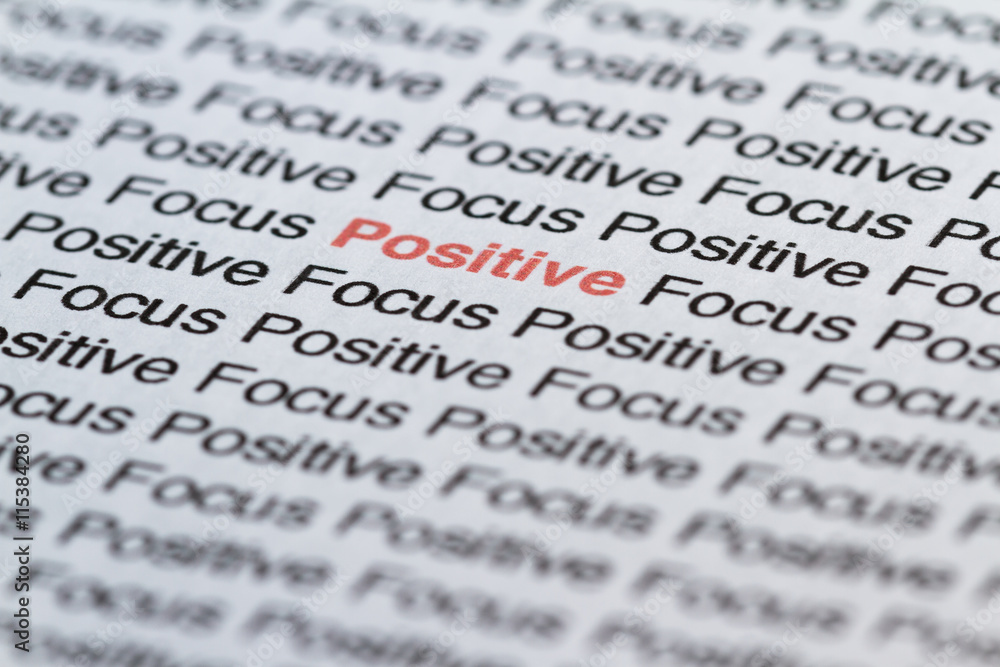 Fototapeta premium focusing on positive thoughts