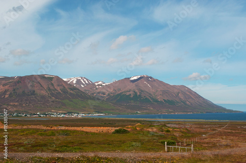 Islanda: alla scoperta dei fiordi, vista del paesaggio islandese il 20 agosto 2012. Il paesaggio islandese è considerato in tutto il mondo unico e diverso da qualsiasi altro sul pianeta