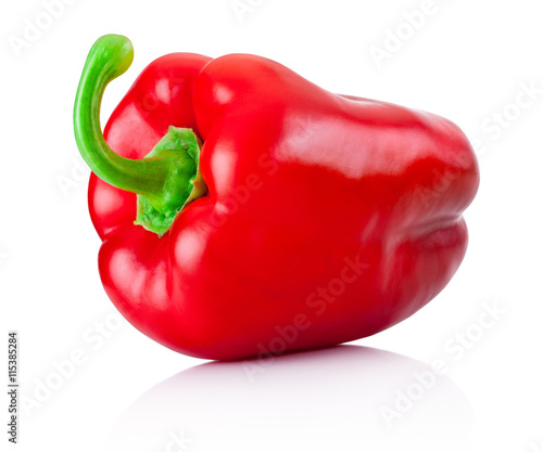 Red pepper isolated on a white background