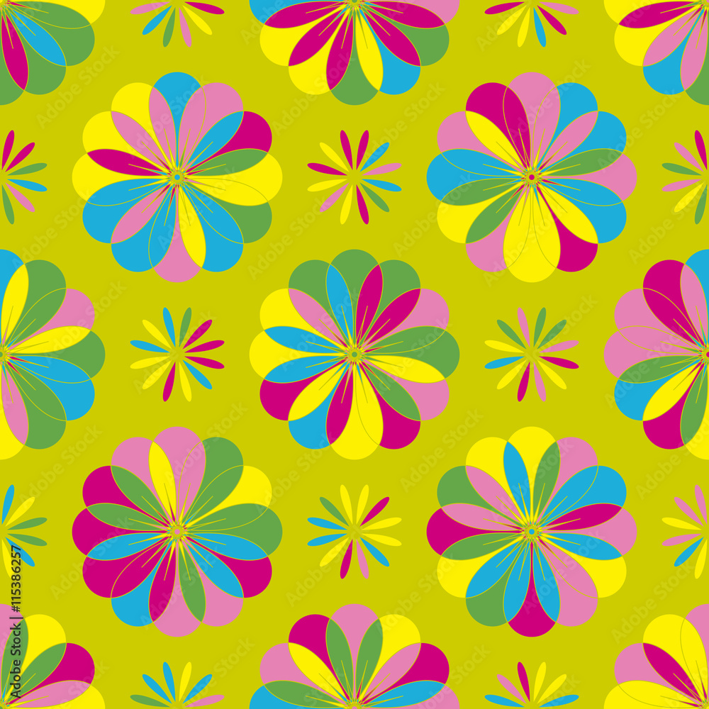 Fototapeta premium multicolored seamless pattern
