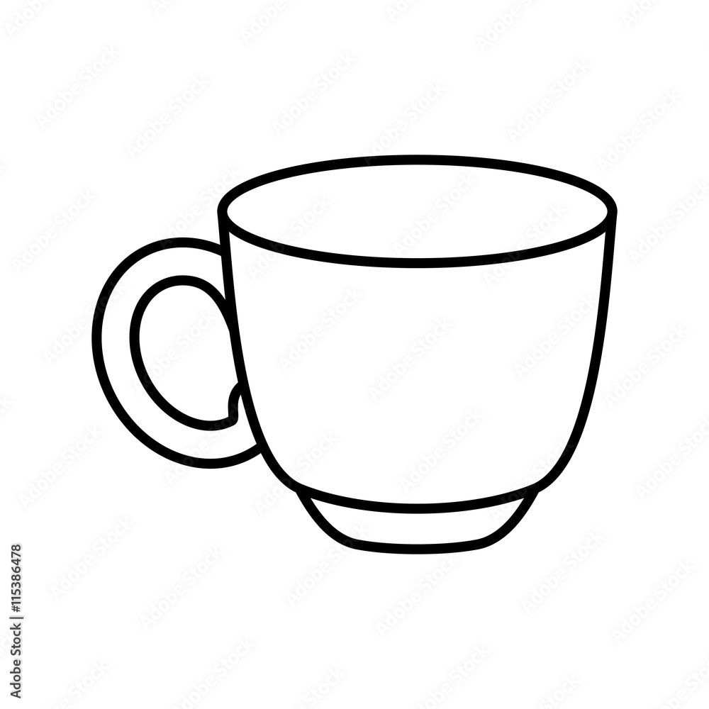 Drink concept represented by coffee mug icon. Isolated and flat illustration Drink concept represented by coffee mug icon. Isolated and flat illustration