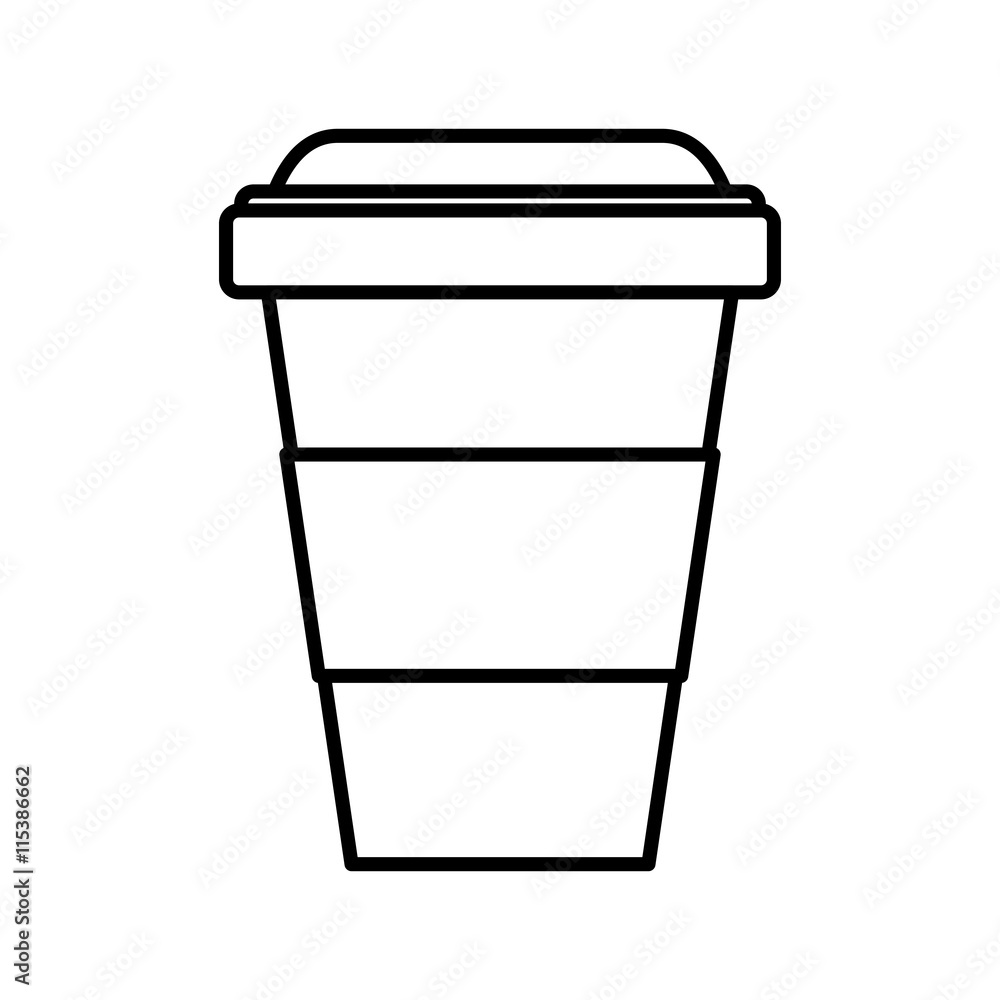 Drink concept represented by coffee mug icon. Isolated and flat illustration Drink concept represented by coffee mug icon. Isolated and flat illustration