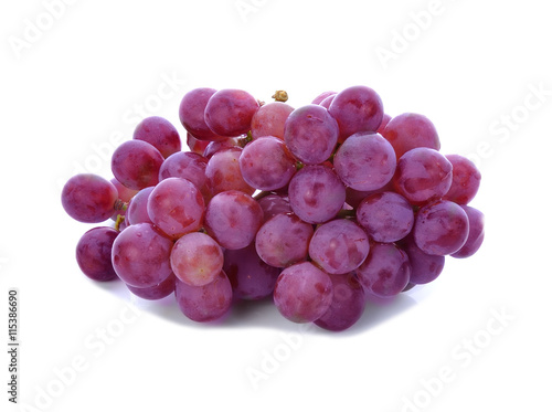 Wallpaper Mural red grape isolated on white Torontodigital.ca