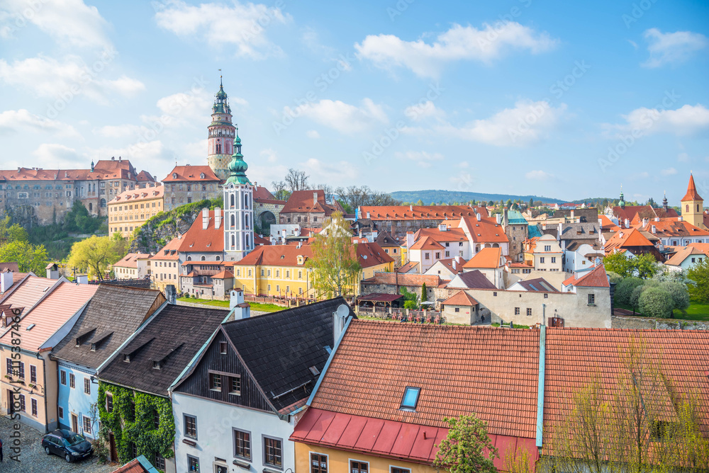 View of Cesky Krumlov valley - Czech Republic View of Cesky Krumlov valley - Czech Republic