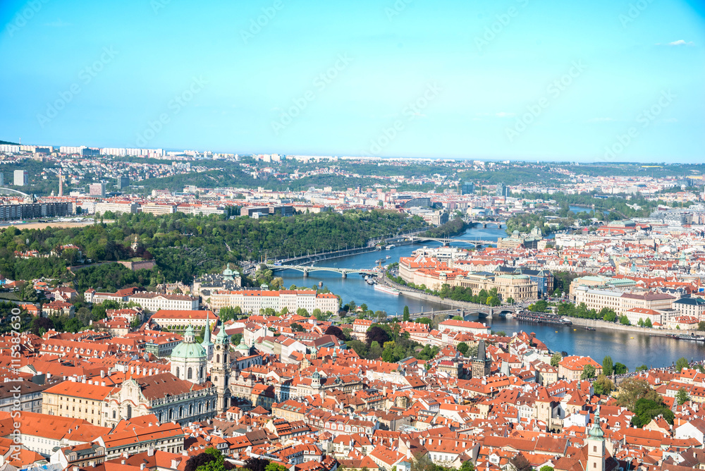 View of Prague From Petrin Tower - Czech Republic