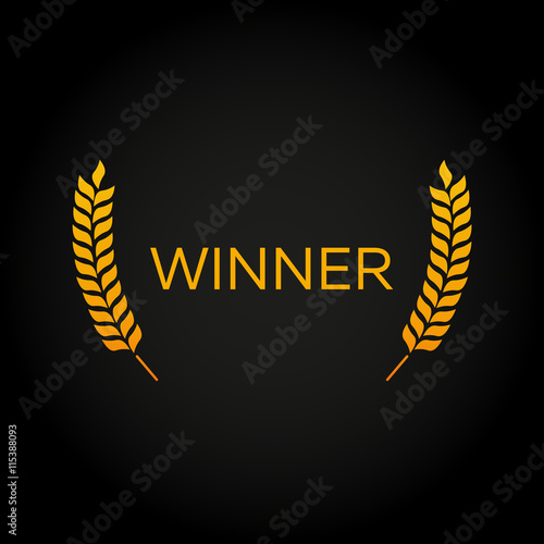 Winner. Laurel. Film Awards Winners. Film awards logo. Cinema. Vector illustration.