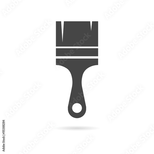 Paint brush icon vector