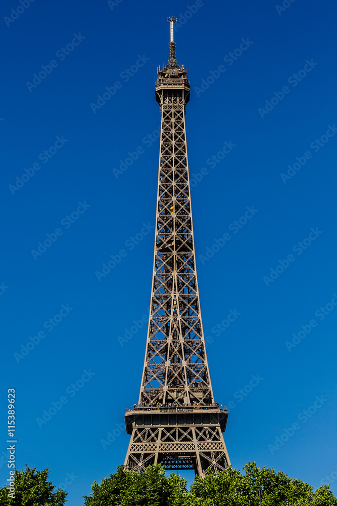 Tour Eiffel (Eiffel Tower), Champ de Mars in Paris, Tour Eiffel (Eiffel Tower), Champ de Mars in Paris,