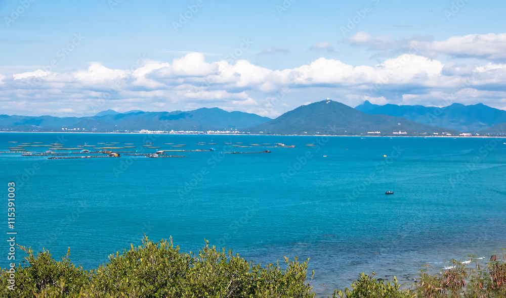 coast view from West Island in Sanya city, Hainan province, China
