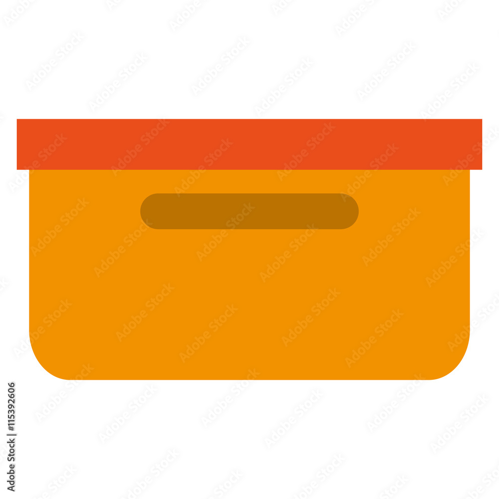 container box flat icon Isolated vector illustration container box flat icon Isolated vector illustration