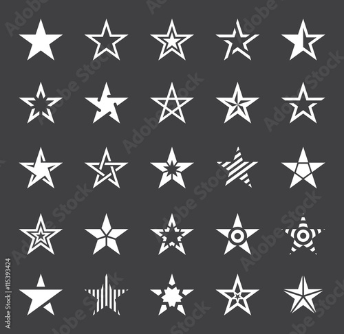 Star Shape Icons - Illustration
