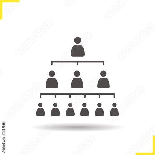 Company hierarchy concept icon