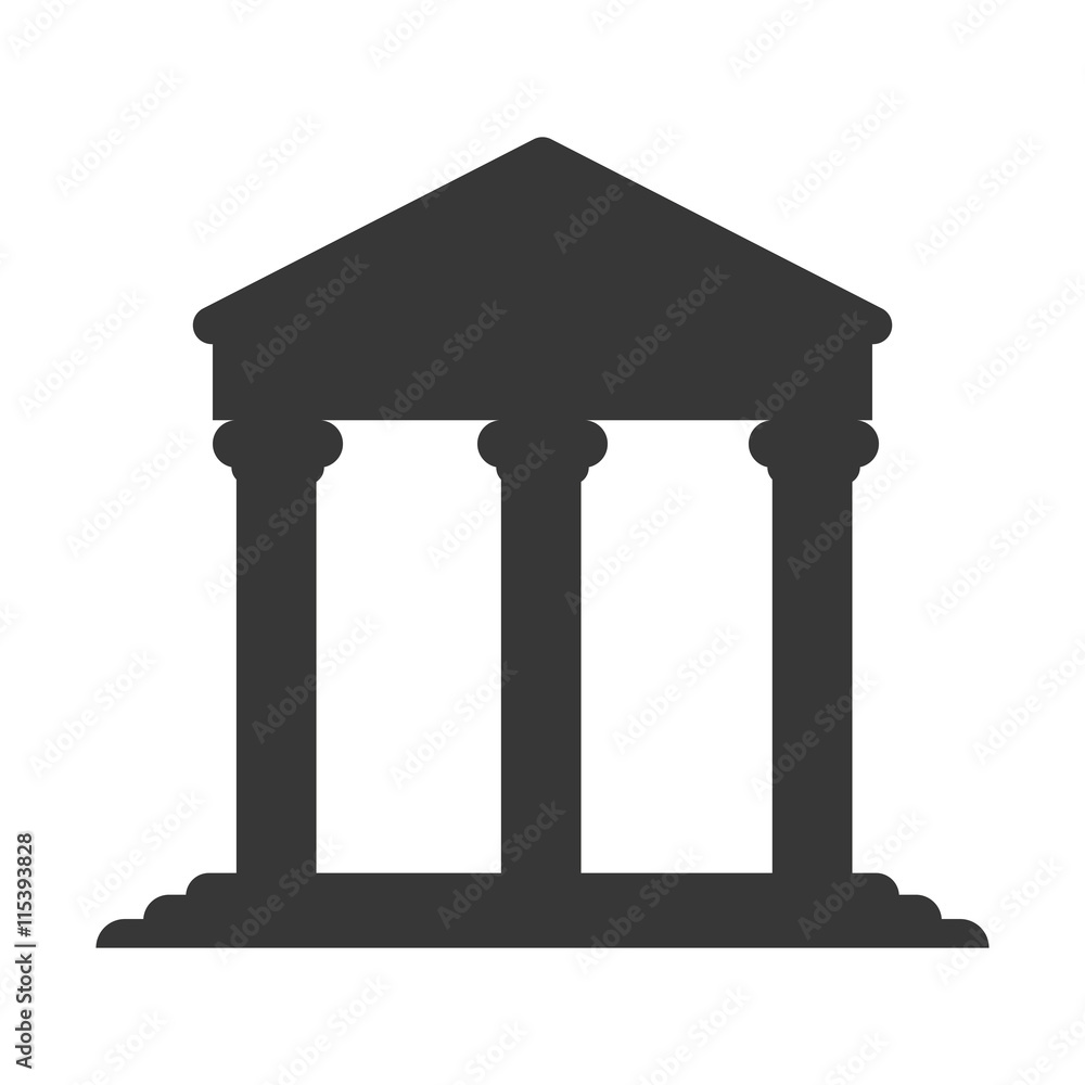 flat design ancient greek building icon vector illustration flat design ancient greek building icon vector illustration