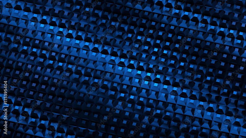 Deep blue abstract 3d background design with topped pyramids Deep blue abstract 3d background design with topped pyramids