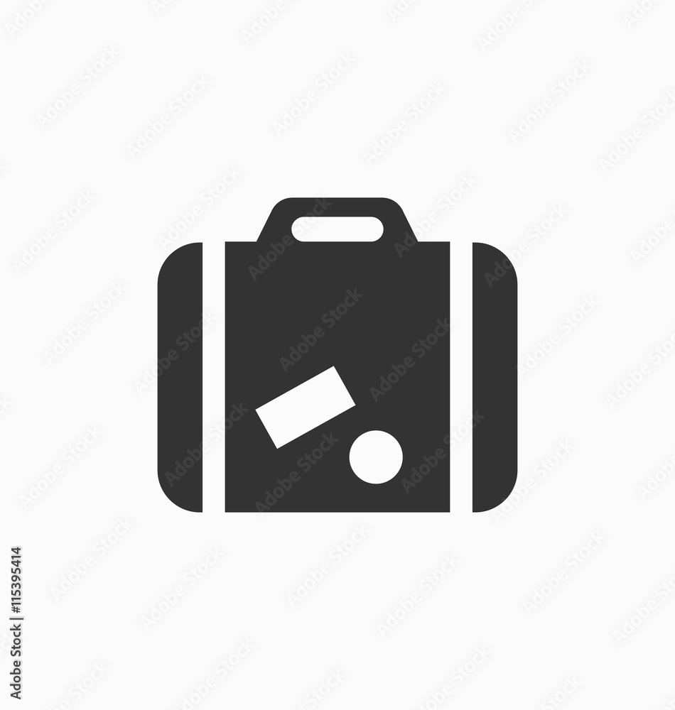 Luggage icon vector sign. Vacation signs. Luggage icon vector sign. Vacation signs.