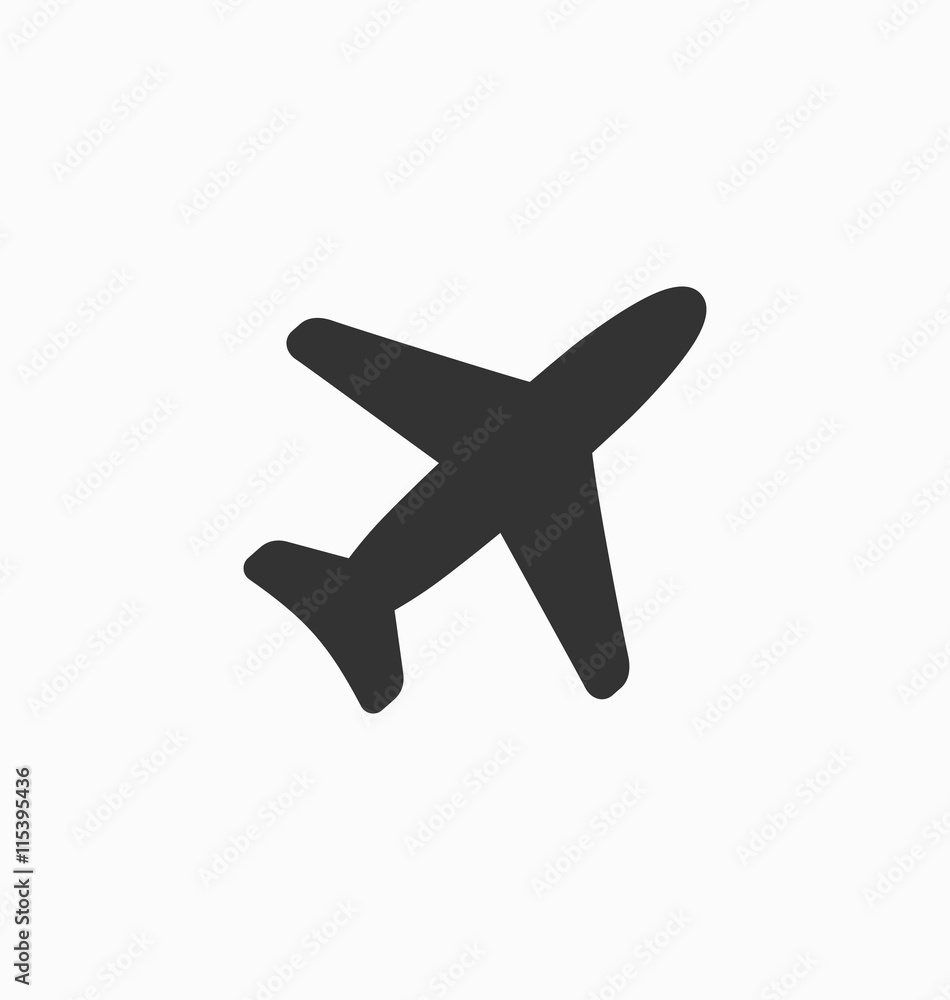 Obraz premium Plane icon vector sign. Vacation signs.