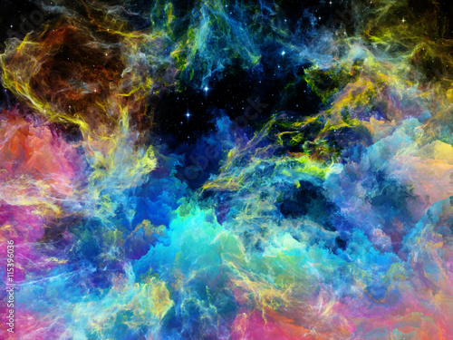 Visualization of Space Nebula