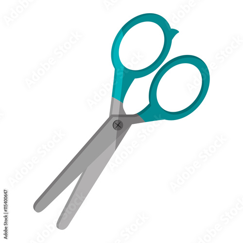 scissors cut flat icon isolated vector illustration