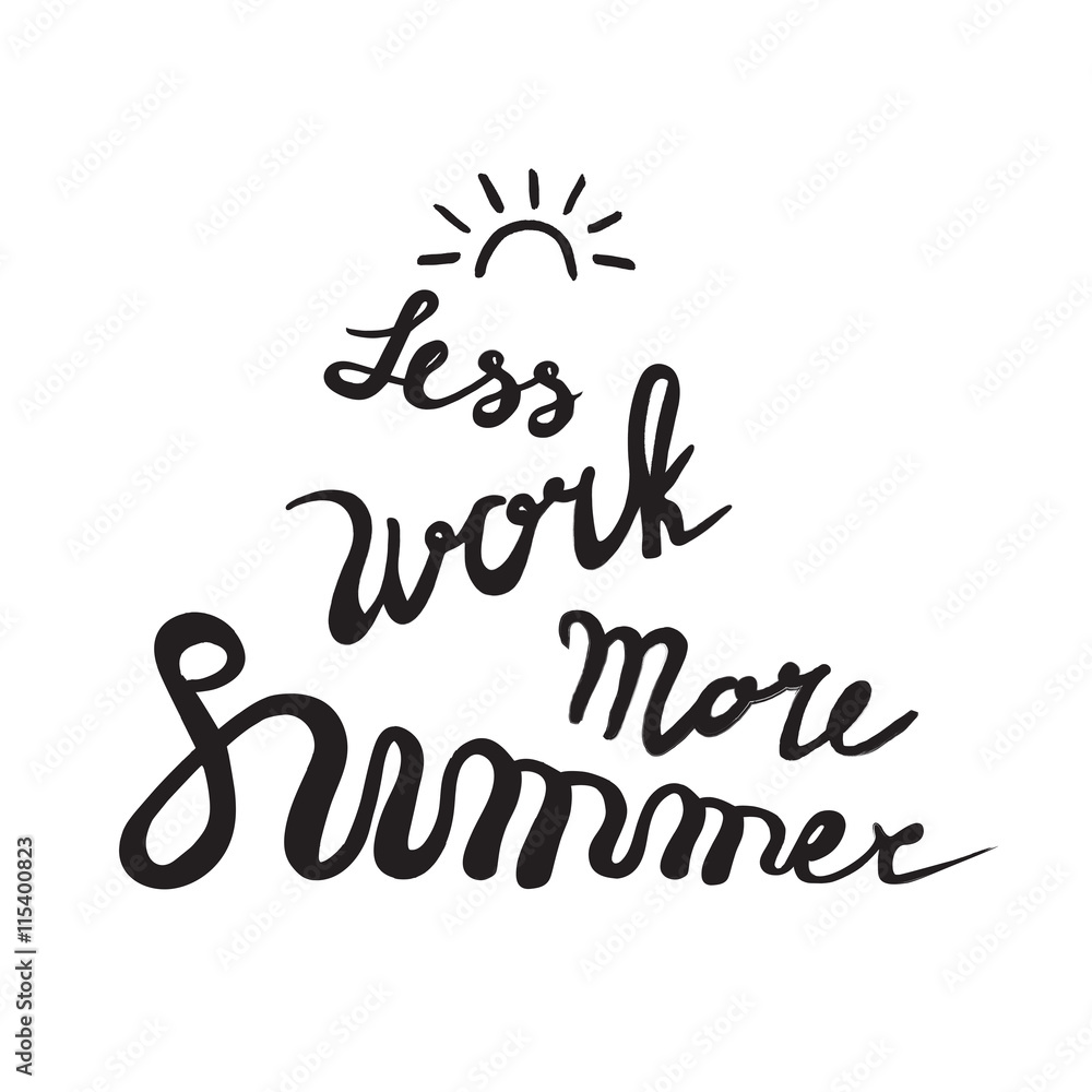 Summer card poster, emblem, quote. Summer card poster, emblem, quote.